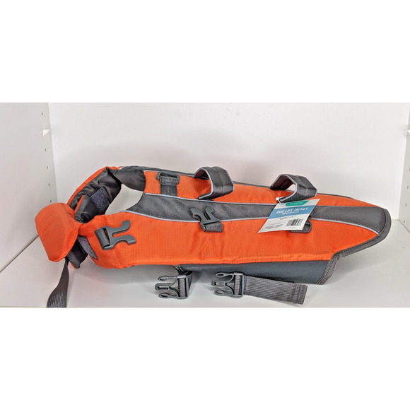 NEW Dog Float Ripstop Life Jacket Flotation Safety Vest Adjustable MED 30-55 lbs - Picture 1 of 4